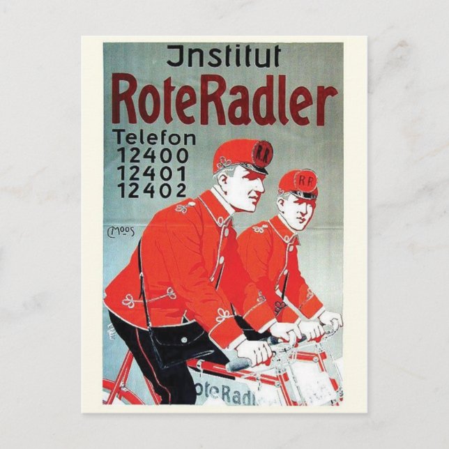 Vintage Ad Poster Postcard (Front)