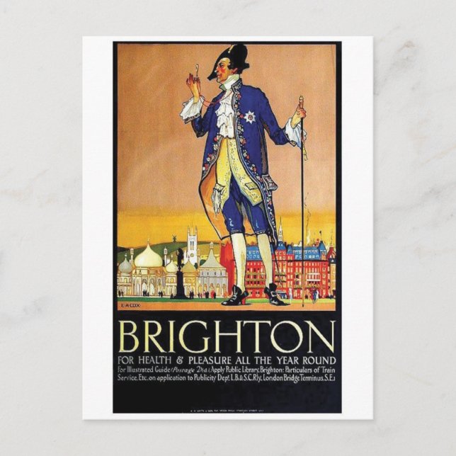 Vintage Ad Poster Postcard (Front)