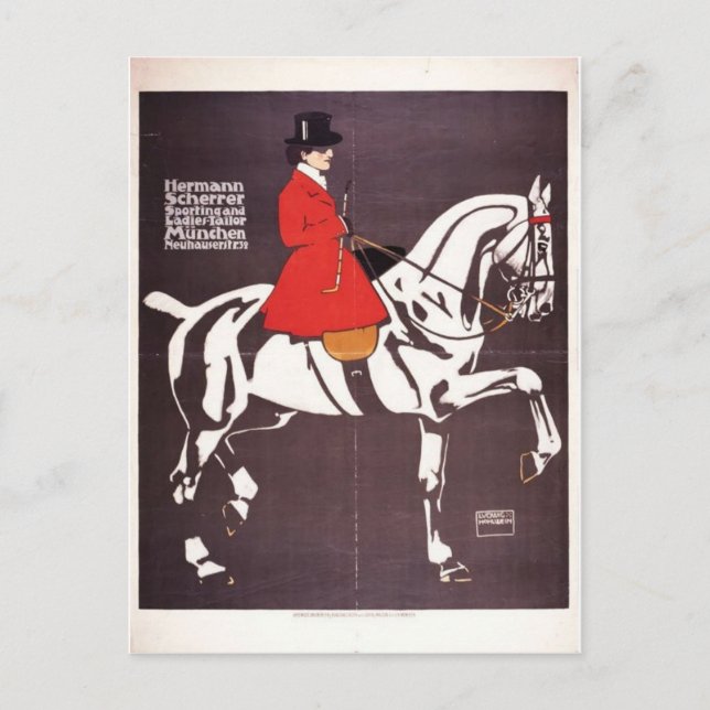 Vintage Ad Poster Postcard (Front)