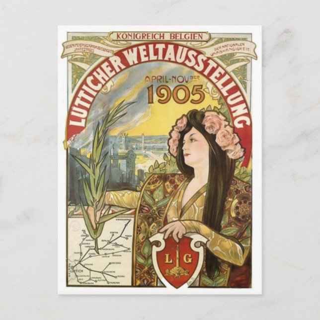Vintage Ad Poster Postcard (Front)