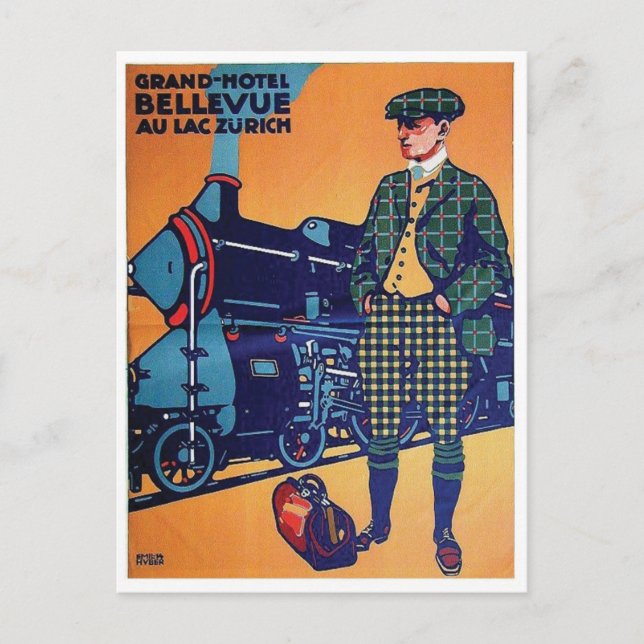 Vintage Ad Poster Postcard (Front)