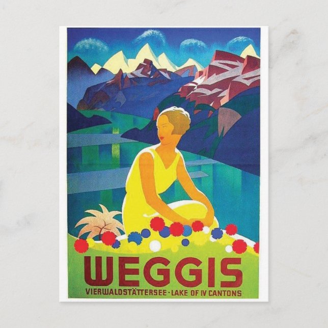 Vintage Ad Poster Postcard (Front)