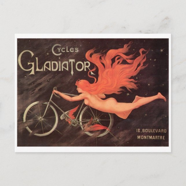 Vintage Ad Poster Postcard (Front)