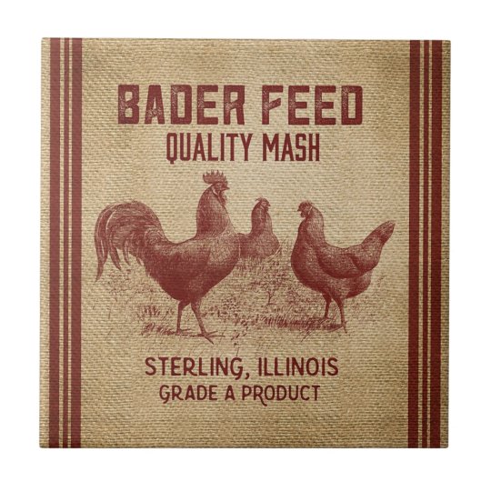 Vintage ad Quality mash rooster home decor tile | Zazzle.co.uk Vintage ad Quality mash rooster home decor tile | Zazzle.co.uk