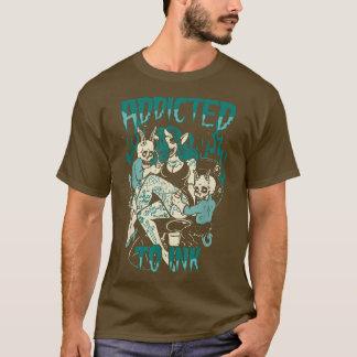 Vintage Addicted To Ink Spooky Tattoos  T-Shirt