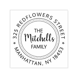 Vintage Address Stamp