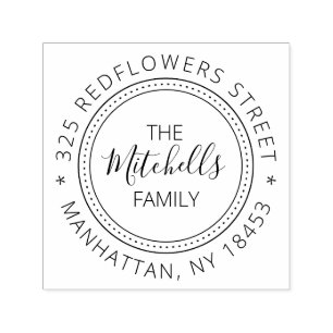 Vintage Address Stamp