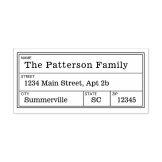 Vintage Address Stamp Postal Return Address