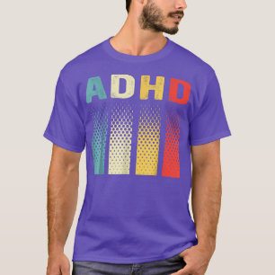 Vintage ADHD Autism Mental Health Awareness 1247 T-Shirt