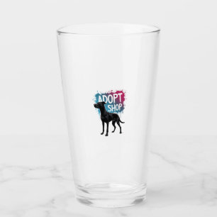 Vintage Adopt Dont Shop Dog Graffiti Rescue Art De Glass