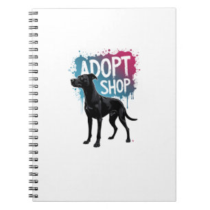 Vintage Adopt Dont Shop Dog Graffiti Rescue Art De Notebook