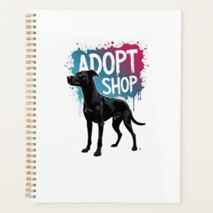 Vintage Adopt Dont Shop Dog Graffiti Rescue Art De Planner