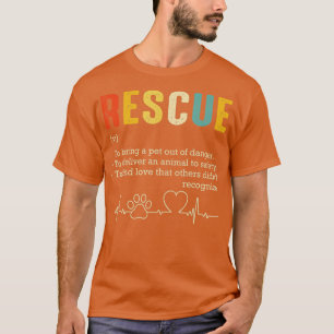 Vintage Adoption Cat Rescue Women Men Cat Mum Cat  T-Shirt