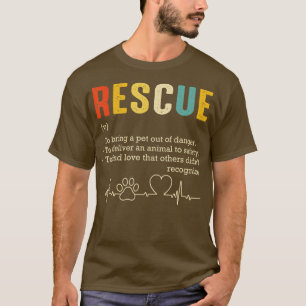 Vintage Adoption Cat Rescue Women Men Cat Mum Cat T-Shirt
