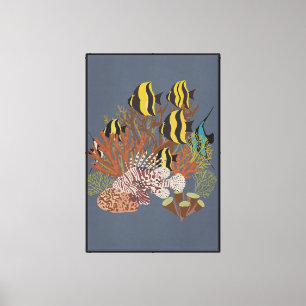 Vintage Adquarium Canvas Print