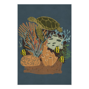 Vintage Adquarium Poster