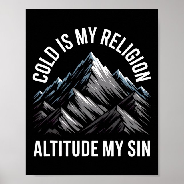 Vintage Adventure Mountain Range Climbing Peaks Ex Poster (Front)