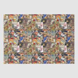 vintage advert tissue paper