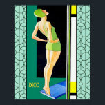 Vintage (Advertisement) Art Deco Diver Poster<br><div class="desc">If you choose to download, Your local Walgreen store makes board posters of your download into different sizes and in various textures at a very good price. Sometimes with a discount. A tip from my US friend. For UK see "Digital Printing" online. This diver image was taken from a vintage...</div>