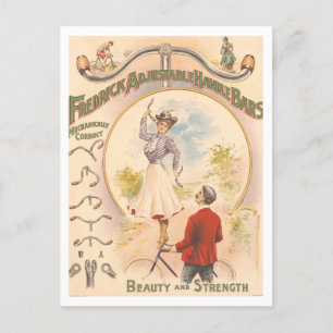 Vintage Advertisement Bicycle Handle Bars Postcard