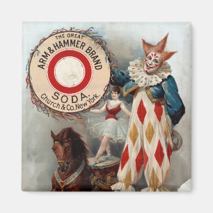 Vintage Advertisement For Arm & Hammer Soda Magnet