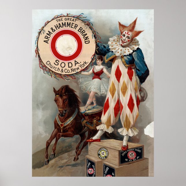 Vintage Advertisement For Arm & Hammer Soda Poster (Front)