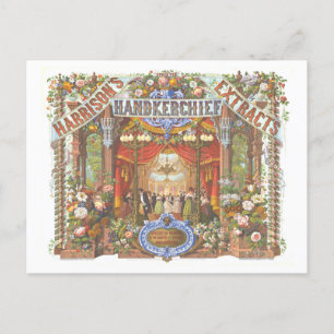 Vintage Advertisement Handkerchief Extracts Postcard