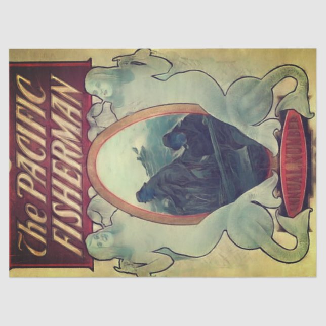 Vintage Advertisement Tissue Paper (Front)