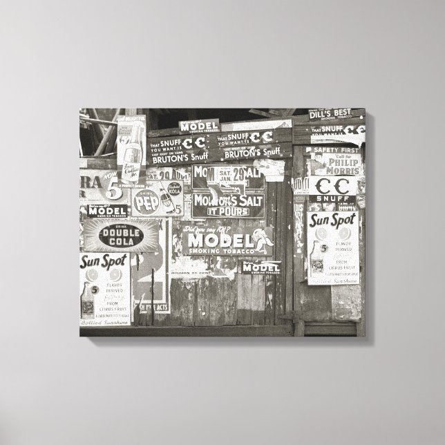 Vintage Advertising, 1938 Canvas Print (Front)