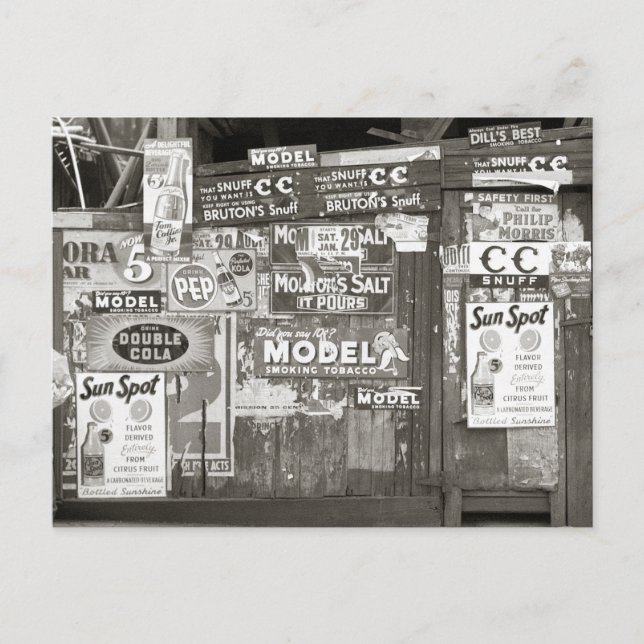 Vintage Advertising, 1938 Postcard (Front)