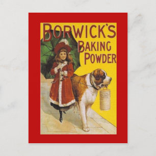 Vintage advertising, Borwick's Baking Powder Postcard