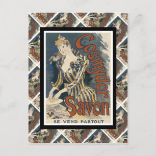 Vintage advertising, French soap Postcard