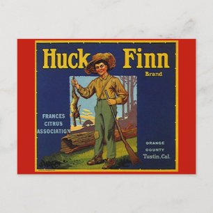 Vintage Advertising Orange County CA fruit label Holiday Postcard