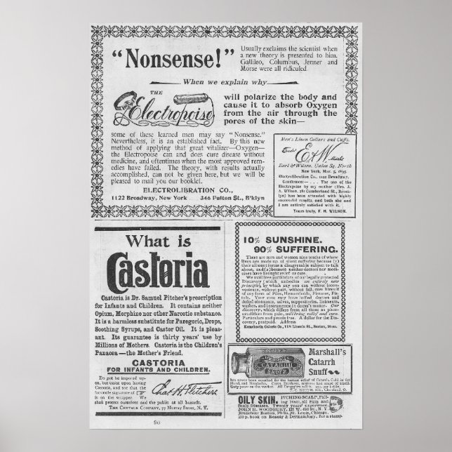 Vintage Advertising Poster (Front)