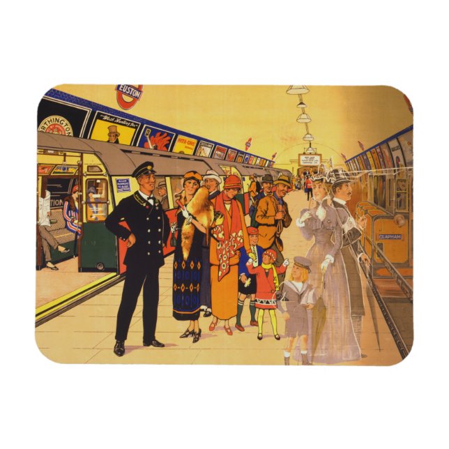 Vintage Advertising Poster For London Underground Magnet (Horizontal)