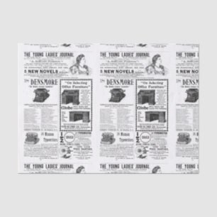 Vintage Advertising Tissue Paper
