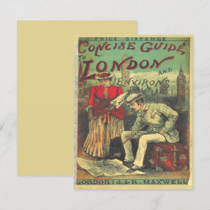 Vintage Advertising Travel Guide to London England Card