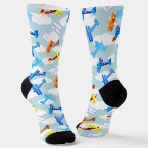 Vintage Aeroplane Airforce Aviator Socks
