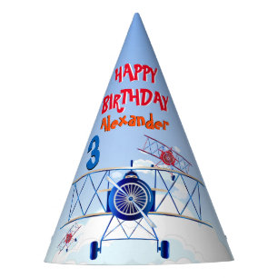 Vintage Aeroplane Airforce Party Hat