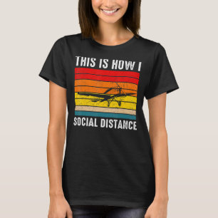 Vintage Aeroplane Aviation Pilot Retro Flight Scho T-Shirt
