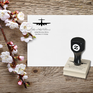 Vintage Aeroplane B-17 Flying Fortress Aviation Rubber Stamp