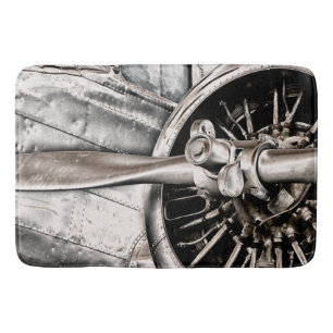 Vintage Aeroplane Bath Mat