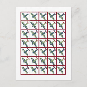 Vintage Aeroplane Bingo Card Markers