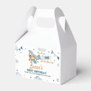 Vintage Aeroplane Birthday Favour Box