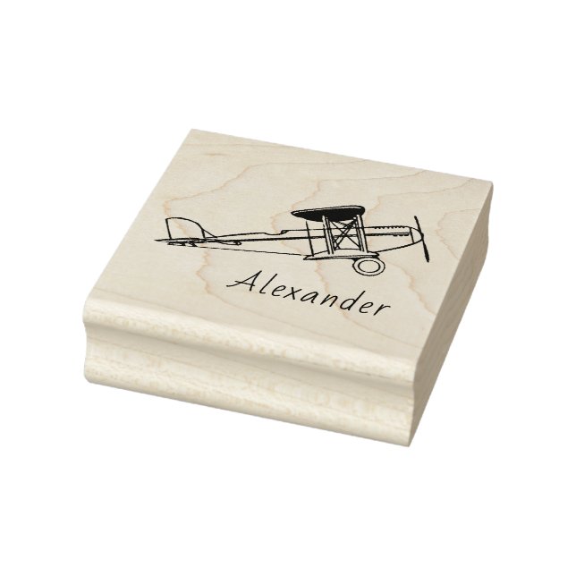 Vintage Aeroplane Boy Name Stamp (Stamp)