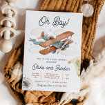 Vintage Aeroplane Boy Travel Baby Shower Invitation<br><div class="desc">Vintage Aeroplane Boy Travel Baby Shower Invitation 
All designs are © PIXEL PERFECTION PARTY LTD</div>