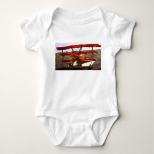 Vintage Aeroplane by Shirley Taylor Baby Bodysuit