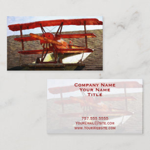 Vintage Aeroplane by Shirley Taylor Business Card