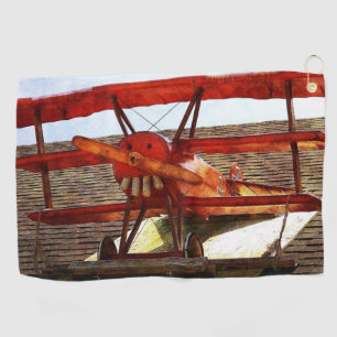 Vintage Aeroplane by Shirley Taylor Golf Towel