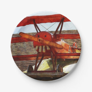 Vintage Aeroplane by Shirley Taylor Paper Plate